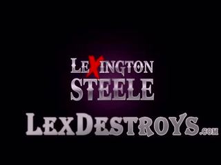 Seksowne brunetka miya kamień dostaje zniszczony przez lexington steeles bbc